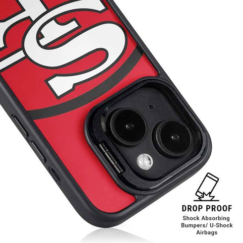 NFL San Francisco 49ers Retro Logo iPhone 15 Kickstand Case